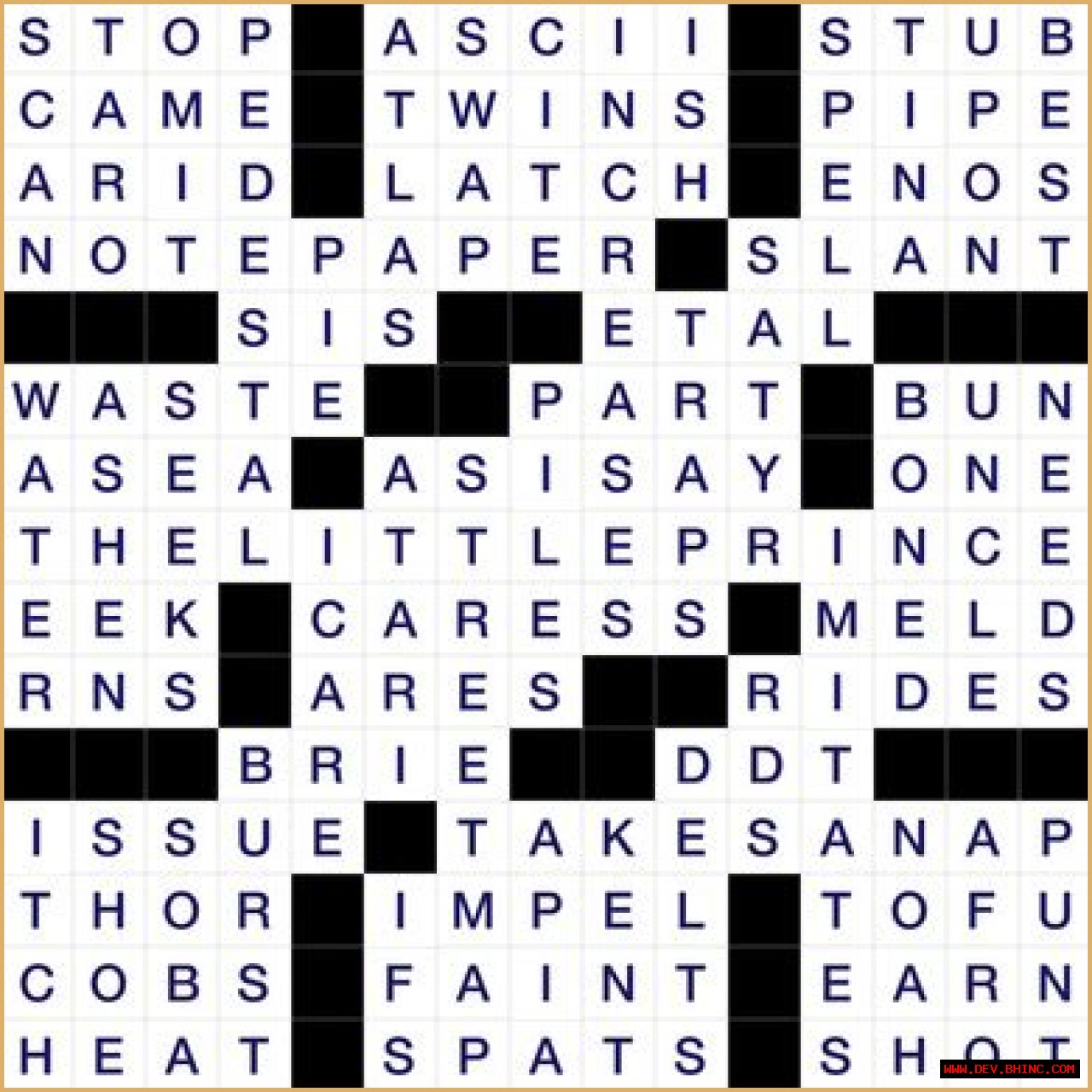 Keyboard pieces for two Daily Commuter Crossword Puzzle Answers