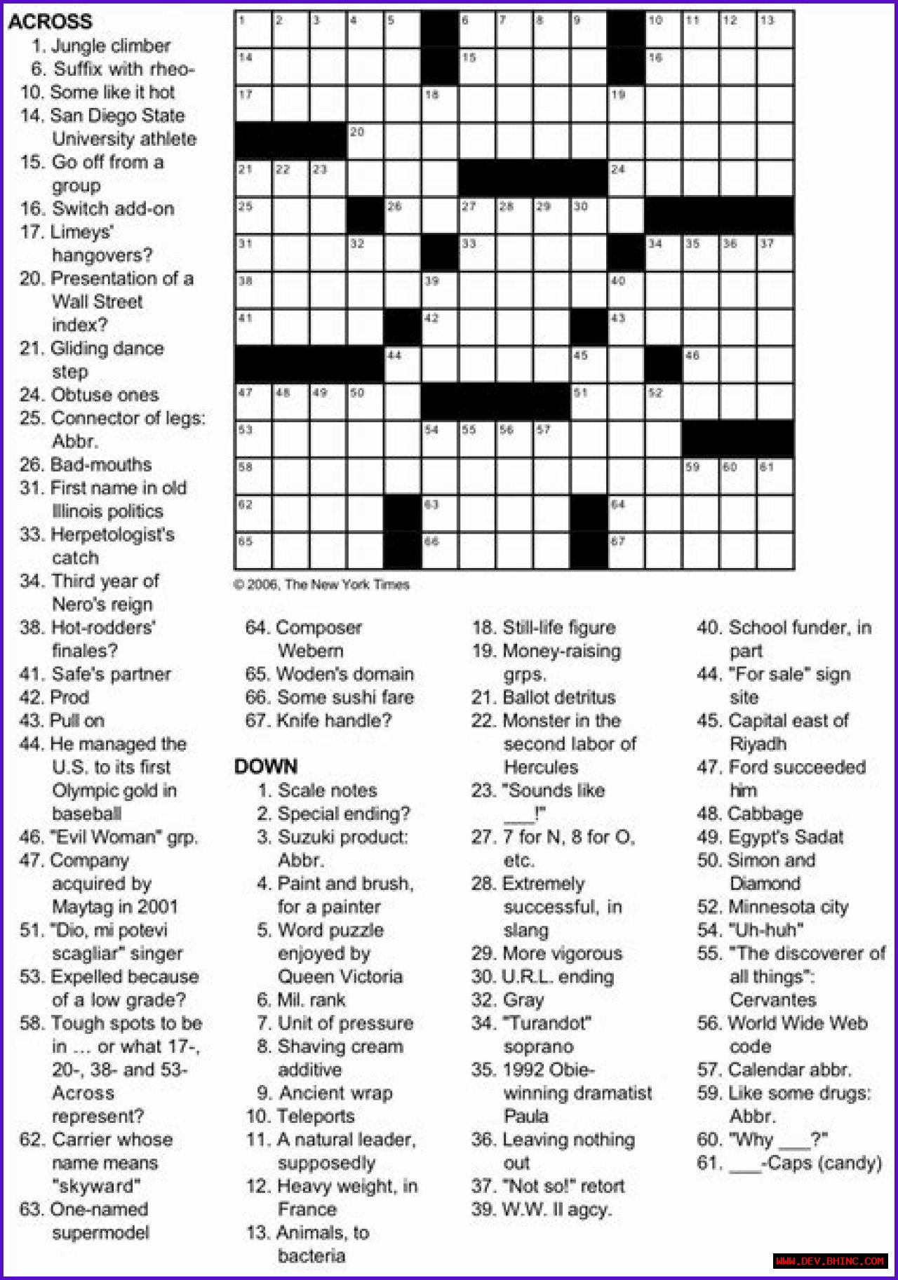 LA Times Frightful site? Crossword Clue Answers with 5 letters