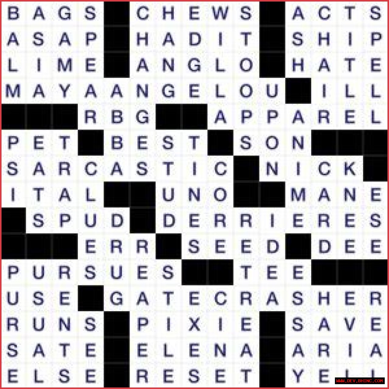 Nigh Daily Commuter Crossword Puzzle Answers
