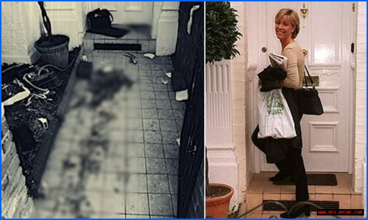 Photo shows blood covered doorway where TV star Jill Dando was killed