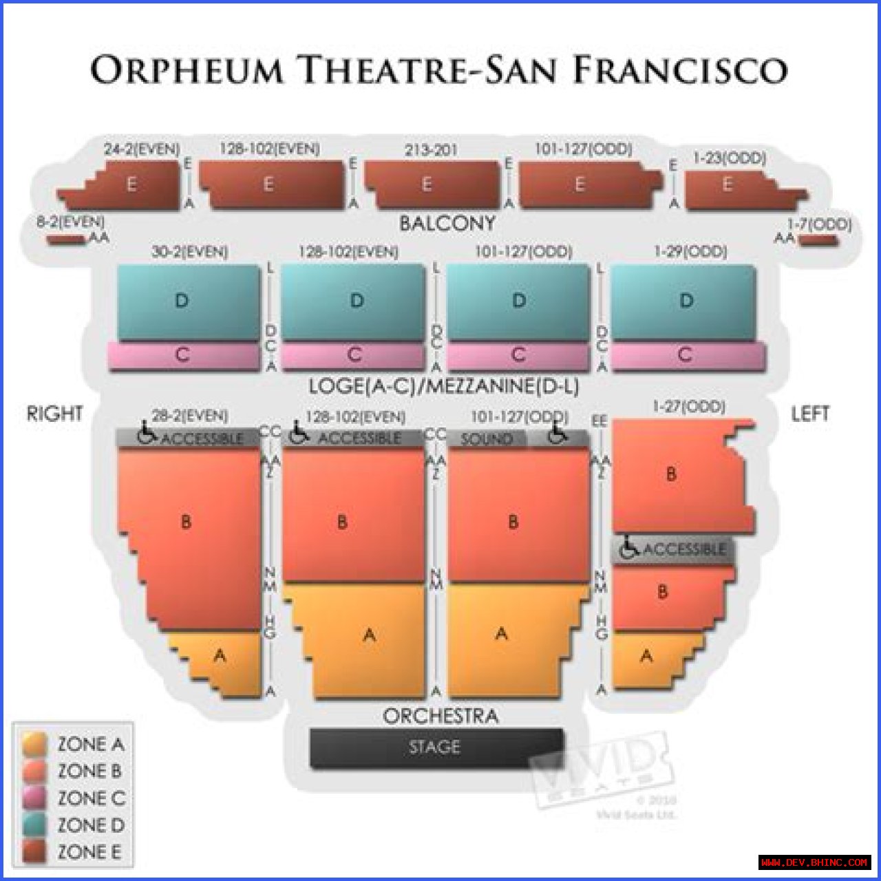 Where are the best seats in the Orpheum Theater San Francisco?